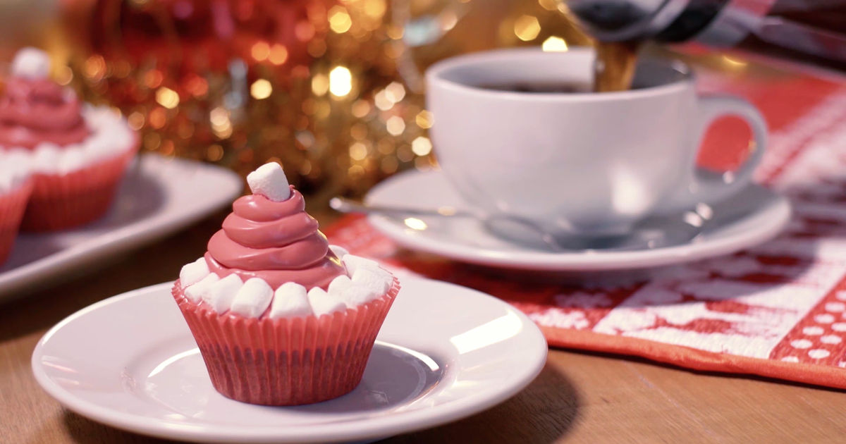 25 Days of Christmas - We Just Can't Get Enough Of These Santa Hat Red Velvet Cupcakes! Check Them Out Now! - 1013